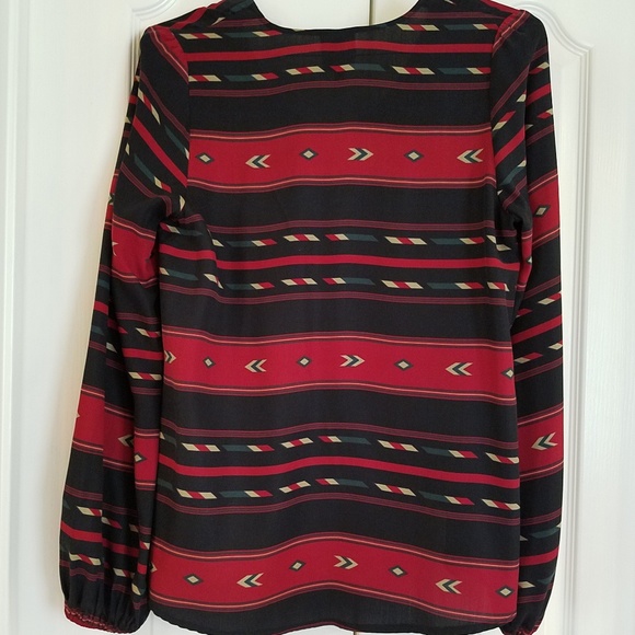 Planet Blue - Blu Moon Najavo Blouse Tencel/Tribal - Picture 4 of 8